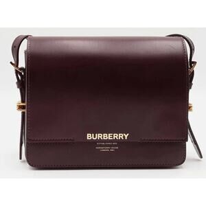 Burberry Small Grace Shoulder Bag in Oxblood Leather Designer Handbag